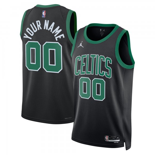 Unisex Boston Celtics Jordan Brand Black 2022/23 Swingman Custom Jersey - Statement Edition