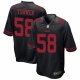 Men's Nike San Francisco 49ers #58 Keena Turner Alternate Game Black NFL Jersey