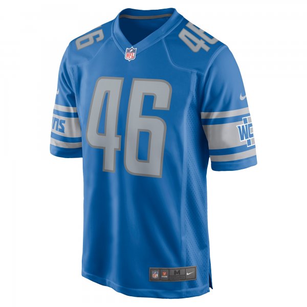 Men's Detroit Lions Jack Campbell Nike Blue 2023 NFL Draft First Round Pick Game Jersey