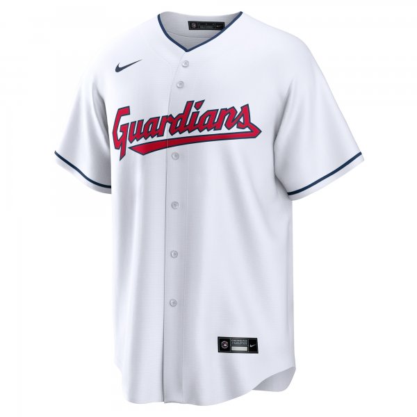 Men's Cleveland Guardians #11 Jose Ramirez Nike White Replica Player Jersey