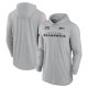 Men's Nike Gray Seattle Seahawks 2024 Salute to Service Lightweight Performance Long Sleeve Hoodie T-Shirt