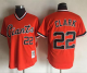 Mitchell And Ness San Francisco Giants #22 Will Clark Orange Throwback Stitched MLB jerseys