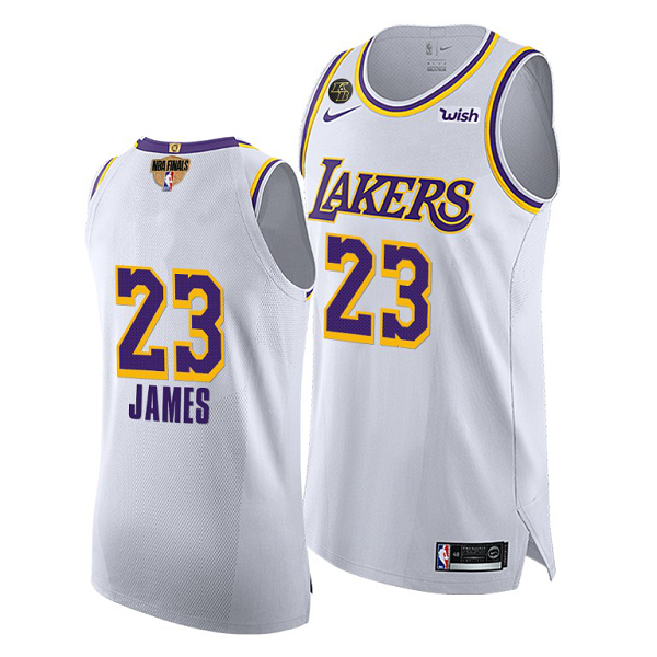 LeBron James Los Angeles 2020 NBA Finals G3 White Jersey Social justice