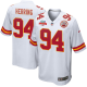 Malik Herring #94 Kansas City Chiefs Super Bowl LVII Champions 3 Stars Men's Game White NFL Jersey