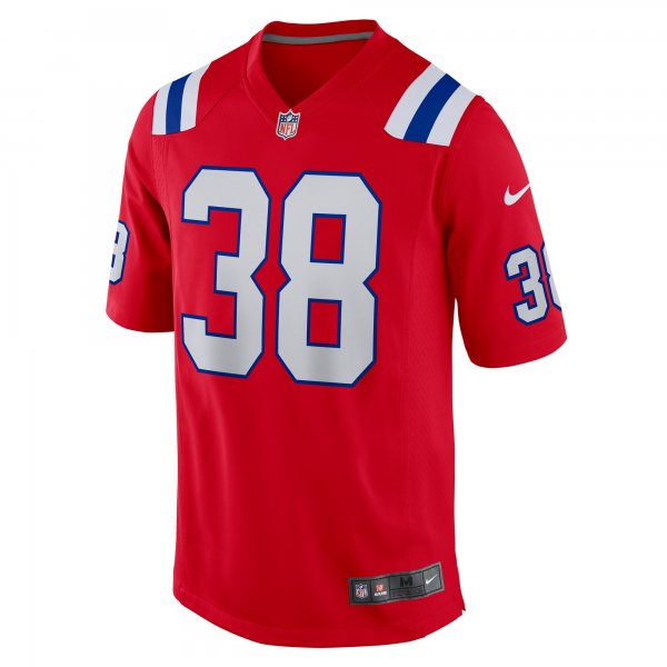 Men's New England Patriots Rhamondre Stevenson Nike Red Alternate Game Player Jersey