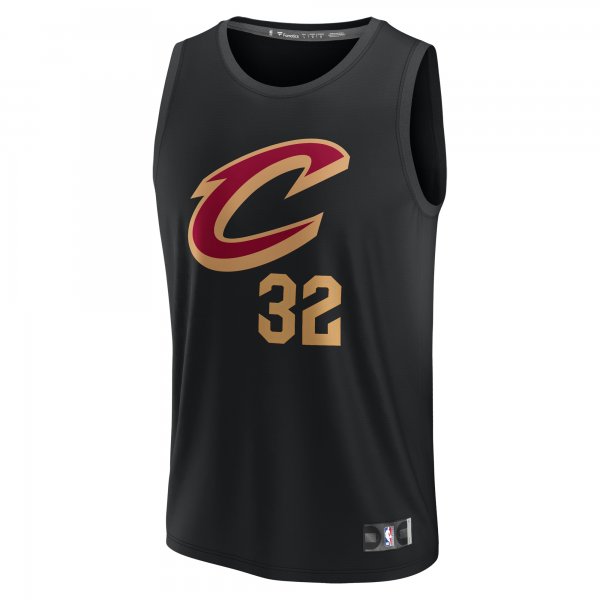 Men's Cleveland Cavaliers Dean Wade Fanatics Black Fast Break Replica Player Jersey - Statement Edition