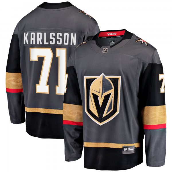 Men's Vegas Golden Knights William Karlsson Fanatics Gray Alternate Breakaway Jersey