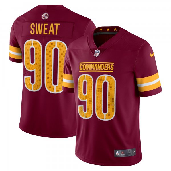 Men's Washington Commanders Montez Sweat Nike Burgundy Vapor Limited Jersey