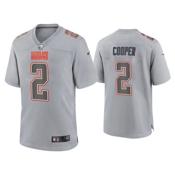 Men's Cleveland Browns Amari Cooper Gray Atmosphere Fashion Game Jersey