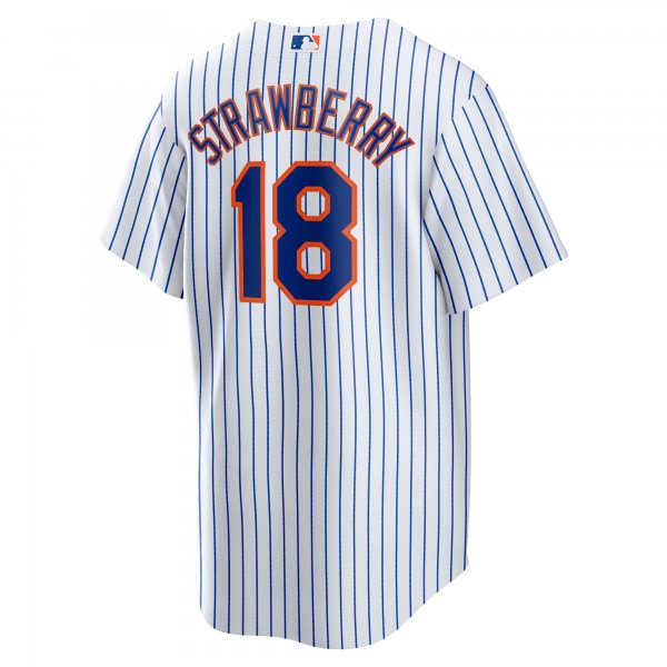 Men's New York Mets Darryl Strawberry Nike White Home Replica Player Jersey