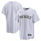 Men's Colorado Rockies Nike White Home Replica Team Jersey