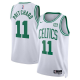 Men's Nike Boston Celtics #11 Payton Pritchard White NBA Swingman Badge Player Jersey