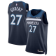 Unisex Nike #27 Rudy Gobert Navy Minnesota Timberwolves Swingman Badge Jersey - Icon Edition