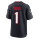 Men's Houston Texans Stefon Diggs Nike Navy Game Jersey