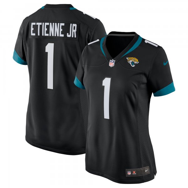 Women's Jacksonville Jaguars Travis Etienne Nike Black Game Jersey