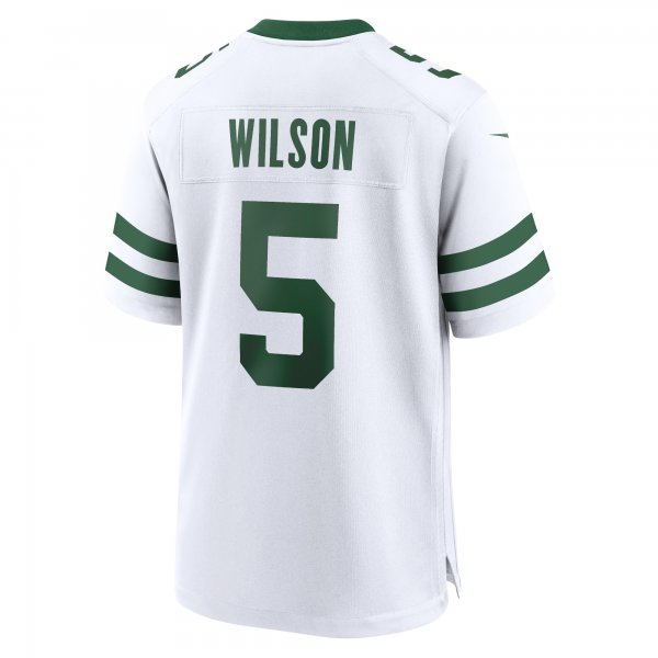 Men's New York Jets Garrett Wilson Nike Legacy White Game Jersey