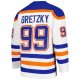 Men's Edmonton Oilers Wayne Gretzky Mitchell & Ness White  1986/87 Blue Line Player Jersey