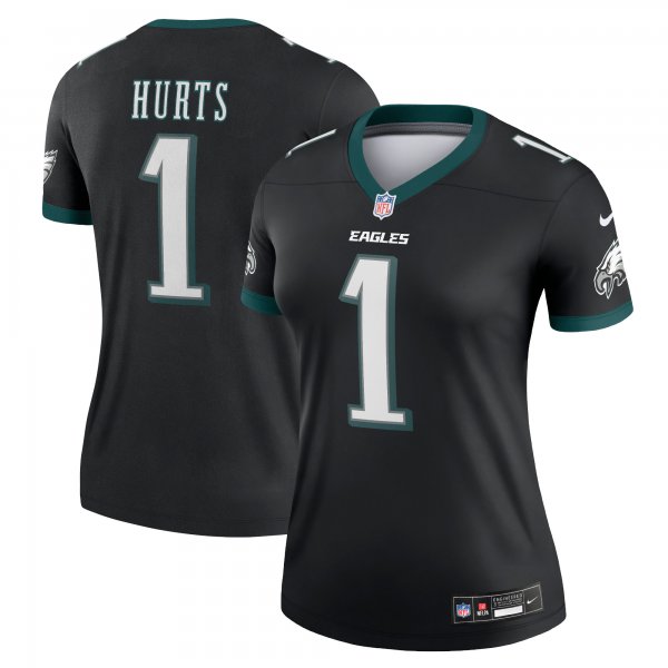 Women's Philadelphia Eagles Jalen Hurts Nike Black Legend Jersey