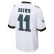 Men's Philadelphia Eagles A.J. Brown Nike White Game Jersey