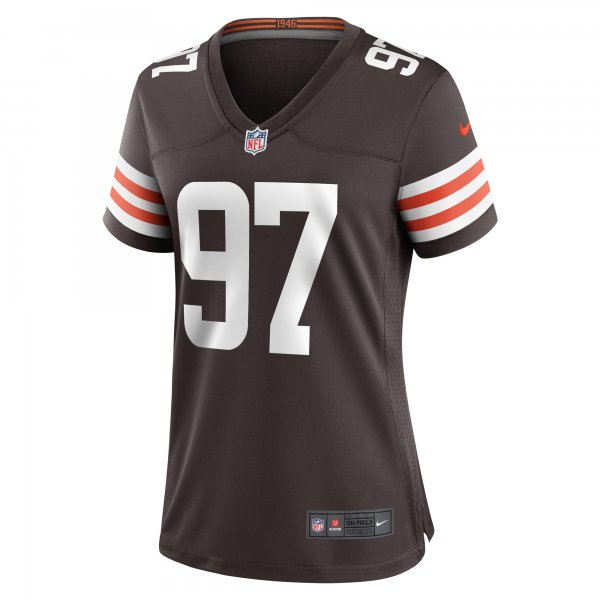 Women's Cleveland Browns Tommy Togiai Nike  Brown  Game Jersey