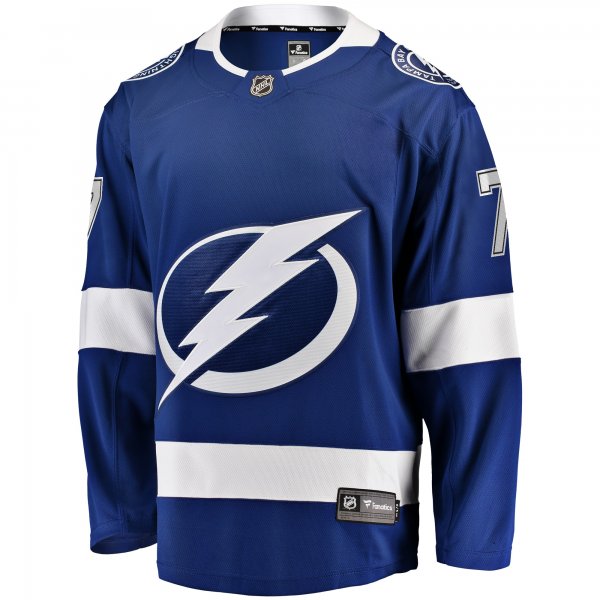 Men's Tampa Bay Lightning Haydn Fleury Fanatics Blue Home Premier Breakaway Player Jersey