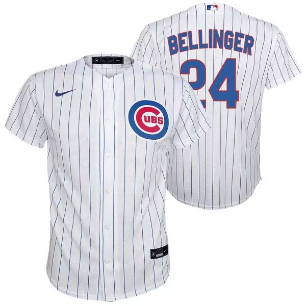 Youth Chicago Cubs #24 Cody Bellinger Nike Home Jersey