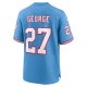 Men's Tennessee Titans Eddie George Nike Light Blue Oilers Throwback Retired Player Game Jersey