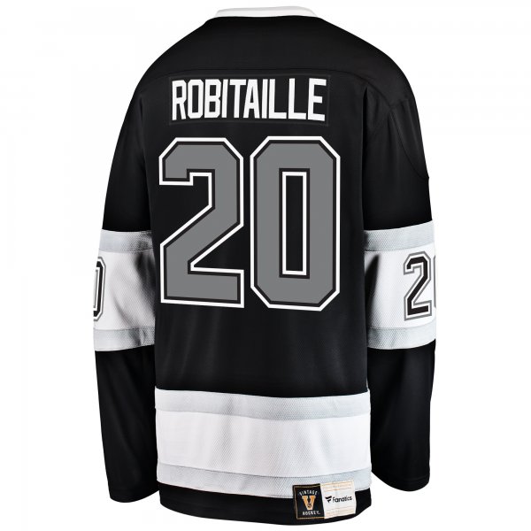 Men's Los Angeles Kings Luc Robitaille Fanatics Black Premier Breakaway Retired Player Jersey