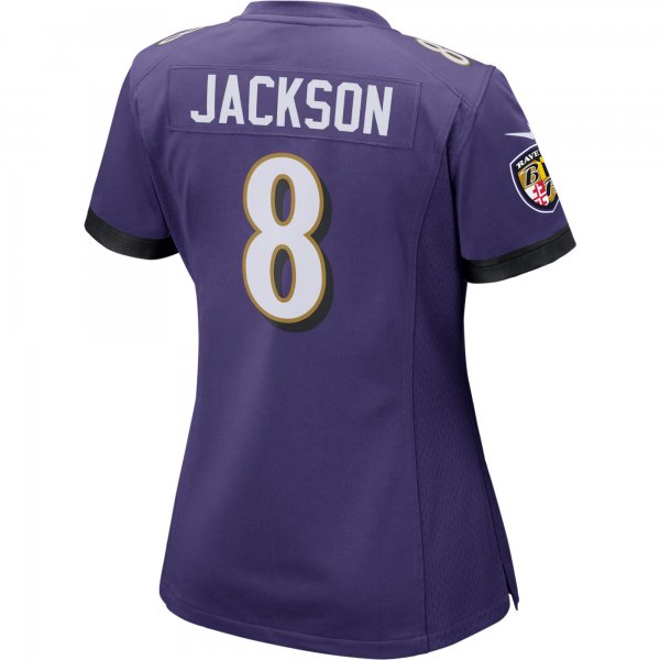 Women's Baltimore Ravens Lamar Jackson Nike Purple Game Player Jersey