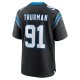 Men's Carolina Panthers Nick Thurman Nike  Black Team Game Jersey