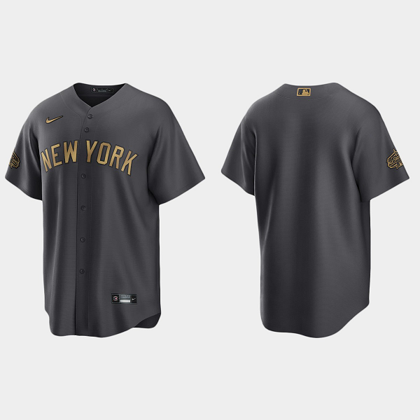 Men's New York Yankees 2022 MLB All-Star Game Blank Jersey - Charcoal