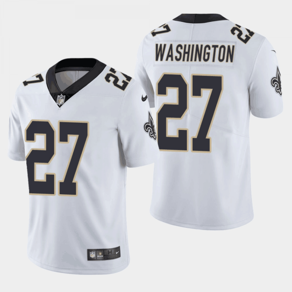 Men's Nike New Orleans Saints #27 Dwayne Washington White Stitched NFL Vapor Untouchable Limited Jersey