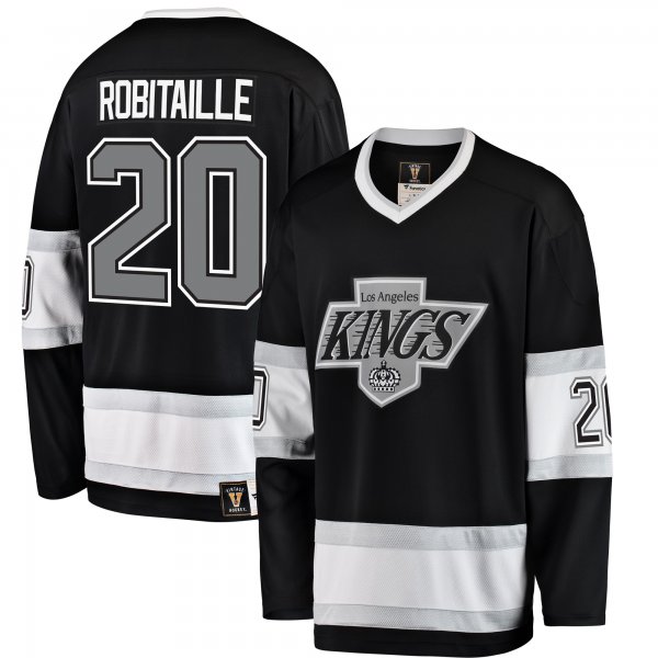 Men's Los Angeles Kings Luc Robitaille Fanatics Black Premier Breakaway Retired Player Jersey