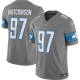 Men's Detroit Lions #97 Aidan Hutchinson Nike Silver Vapor F.U.S.E. Limited NFL Jersey