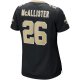 Women's New Orleans Saints Deuce McAllister Nike Black Game Retired Player Jersey