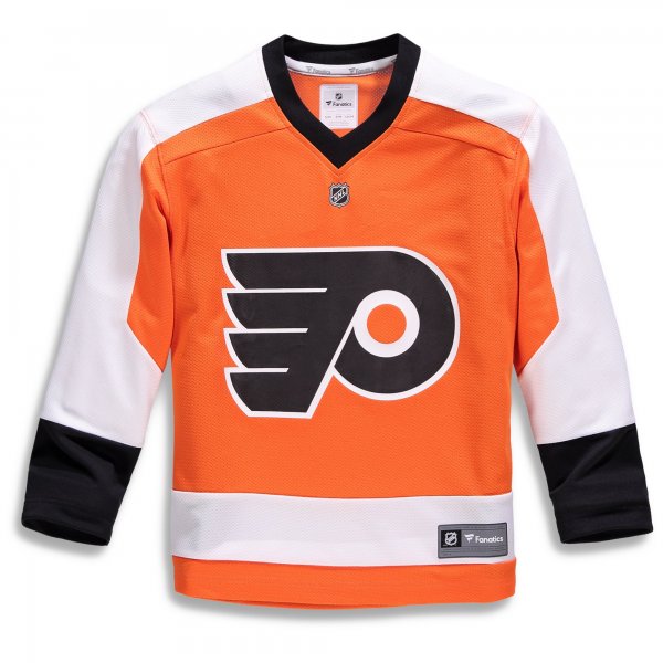 Youth Philadelphia Flyers Fanatics Orange Home Replica Custom Jersey