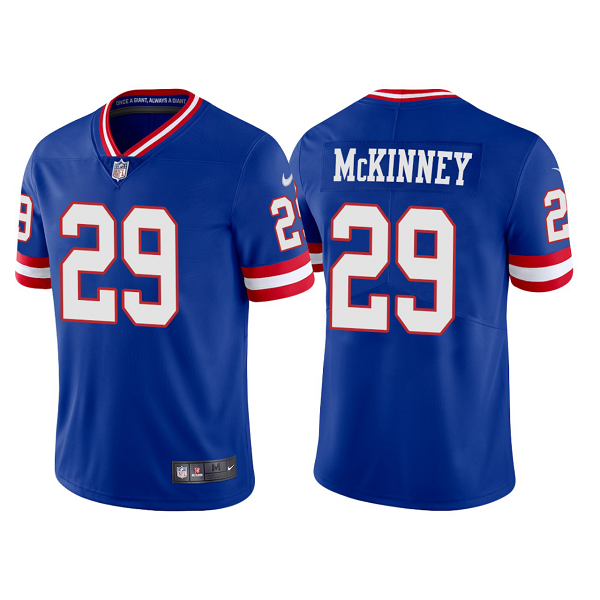 Men's Nike NFL New York Giants Xavier McKinney 2022 Classic Vapor Limited Jersey - Royal