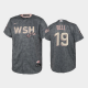 Men's #19 Josh Bell 2022 City Connect Washington Nationals Replica Bloom Gray MLB Jersey