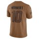 Men's Los Angeles Chargers Justin Herbert Nike Brown 2023 Salute To Service Limited Jersey