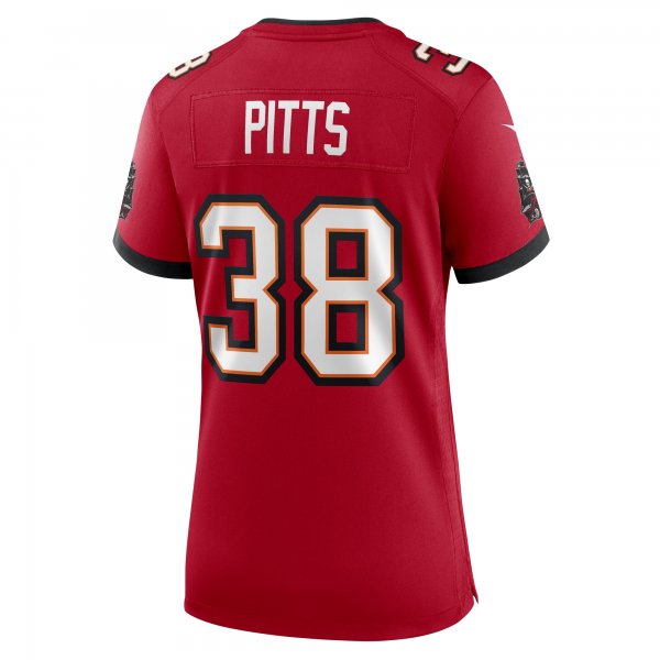 Women's Tampa Bay Buccaneers Derrek Pitts Nike  Red  Game Jersey