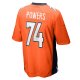 Men's Denver Broncos Ben Powers Nike Orange Game Player Jersey