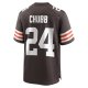 Men's Cleveland Browns Nick Chubb Nike Brown Game Jersey