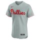 Men's Philadelphia Phillies Trea Turner Nike Gray Road Elite Player Jersey