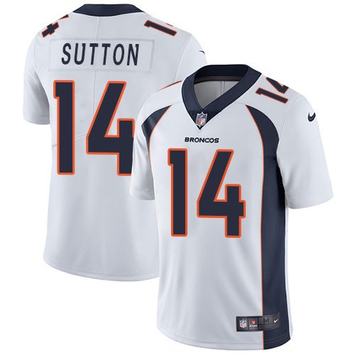 Nike Denver Broncos #14 Courtland Sutton White Youth Stitched NFL Vapor Untouchable Limited Jersey