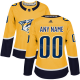 Women's Adidas Nashville Predators Gold Home NHL Customized Jersey