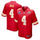 Men's Kansas City Chiefs Rashee Rice Nike Red Super Bowl LVIII Game Jersey