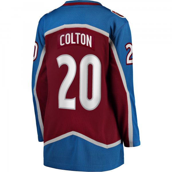 Women's Colorado Avalanche Ross Colton Fanatics Maroon Home Breakaway Player Jersey