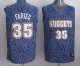 Men's Denver Nuggets #35 Kenneth Faried Dark Blue Crazy Light Stitched NBA Jersey