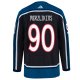 Men's Columbus Blue Jackets Elvis Merzlikins adidas Black Reverse Retro 2.0 Player Jersey