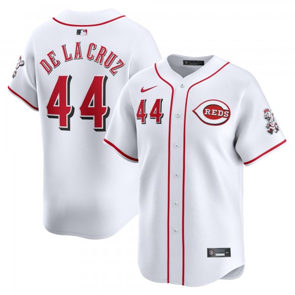 Youth Cincinnati Reds Elly De La Cruz Nike White Home Limited Player Jersey